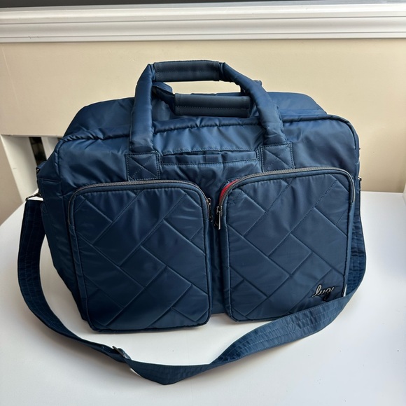 lug Handbags - LUG Drifter Duffel Travel Bag Weekender Luggage in Blue NWOT